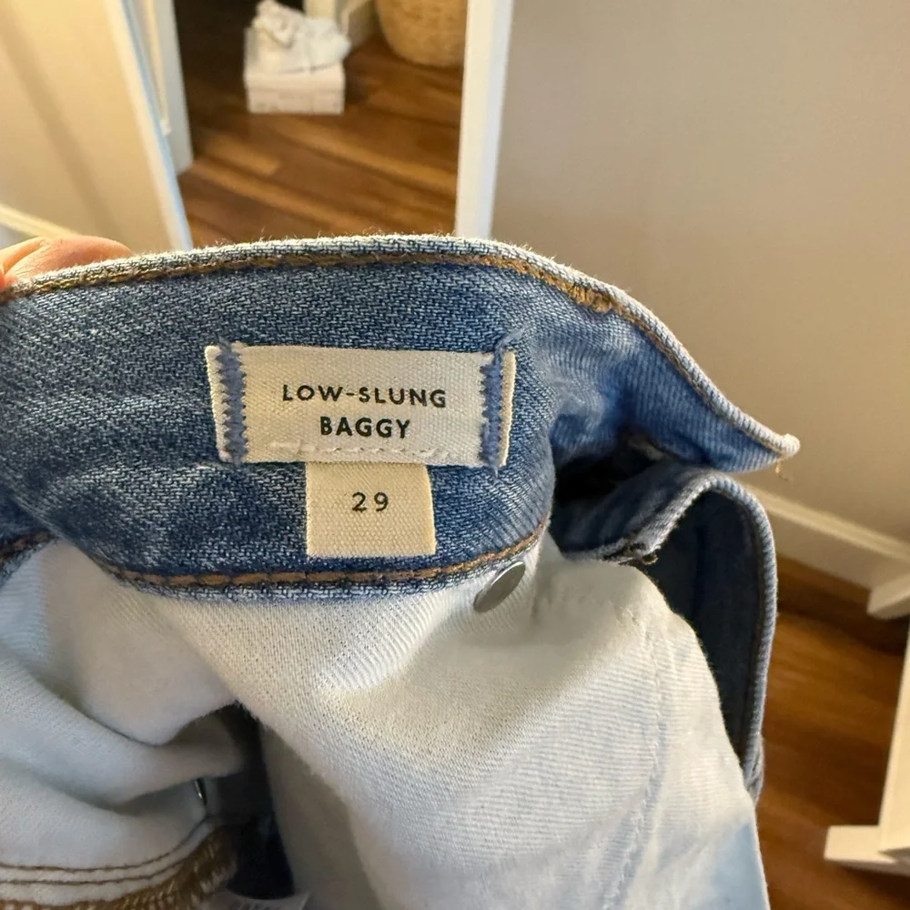 Madewell Low rise baggy Jeans with tie - Picture 4 of 5